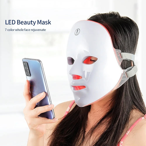 Wireless LED Red Light Facial Mask